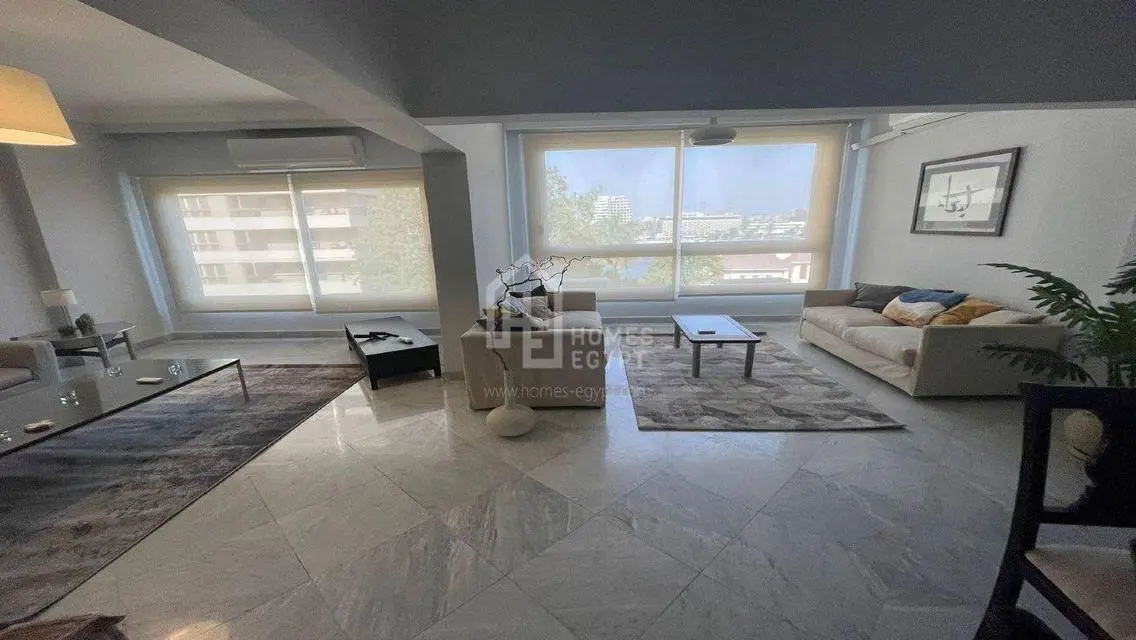 Fully Furnished Nile-View Apartment for Rent in Zamalek