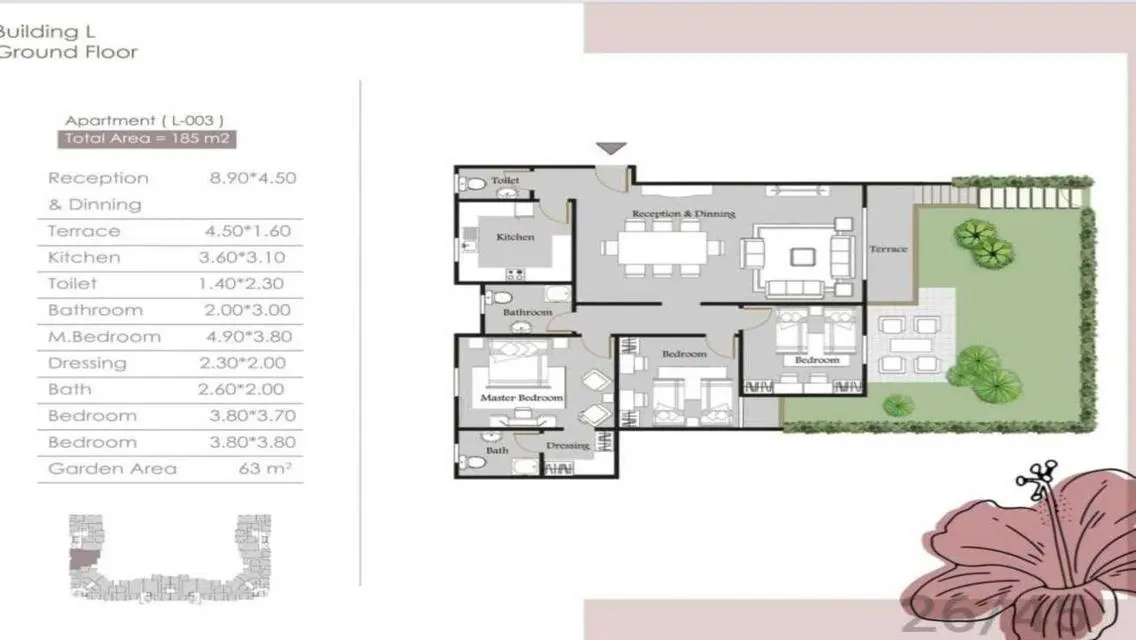 Luxury Home in Namya - 3 Bedrooms with Private Garden and Pool