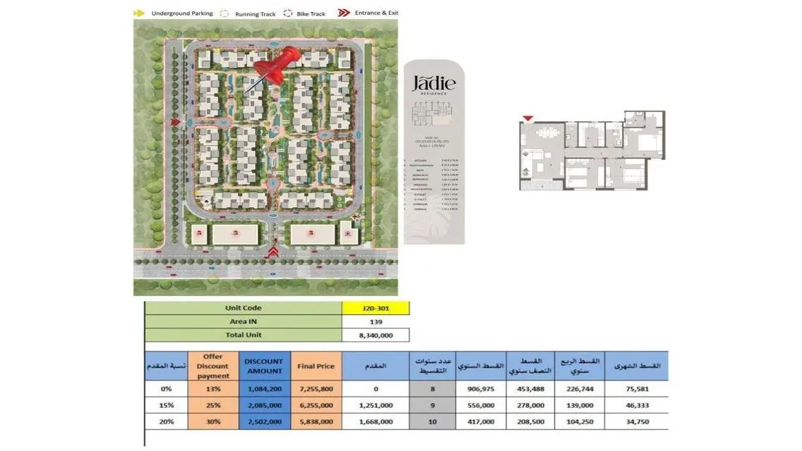 Luxury Apartment in Jadie Residence with Spacious Area