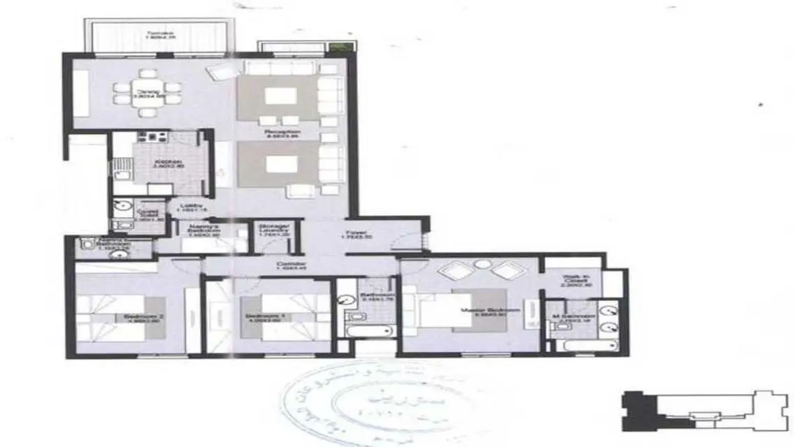 Luxury 3-Bedroom Apartment with 205 Meter Space