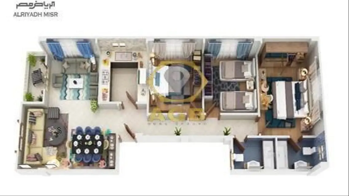 Luxury Apartment with Balcony and Security Guard