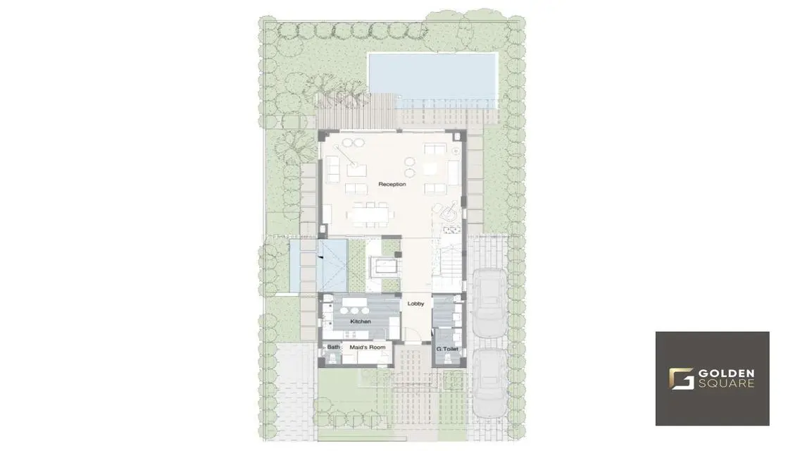 Luxury 4-Bedroom Apartment with Private Pool and Garden