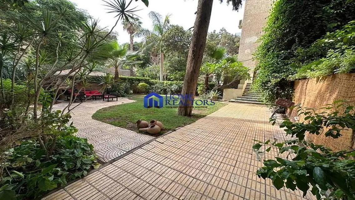 Unique Ground Floor Apartment with Private Garden for Rent in Maadi - Sarayat