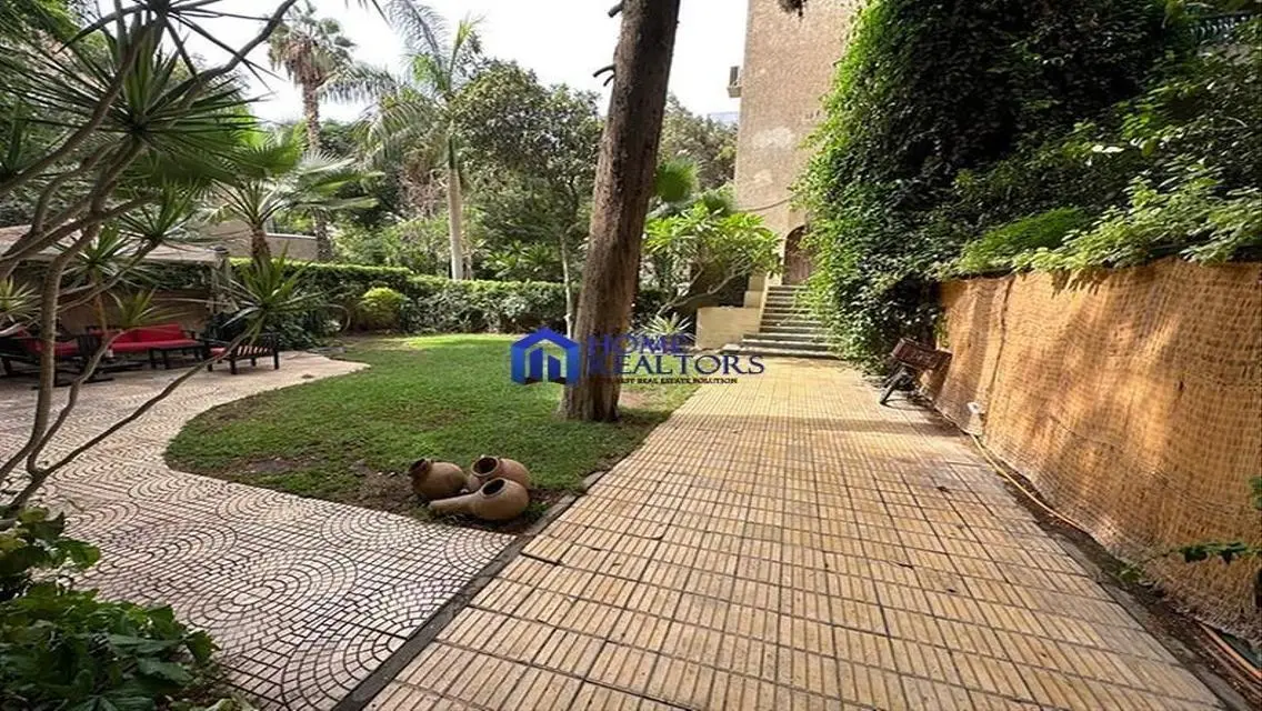Unique Ground Floor Apartment with Private Garden for Rent in Maadi - Sarayat