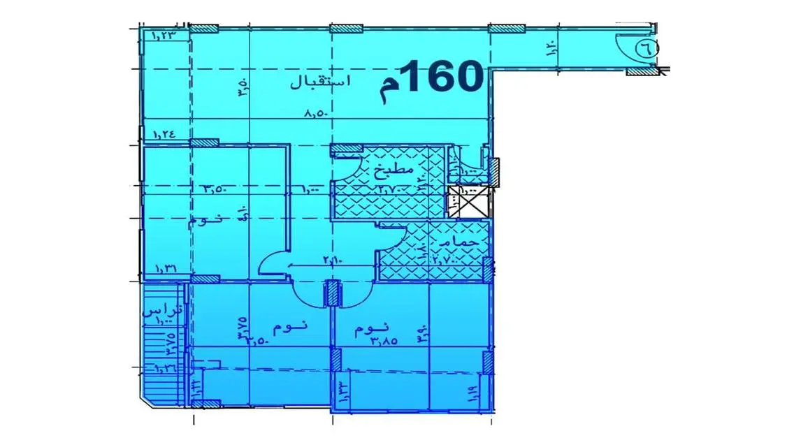 شقة فاخرة للبيع بمساحة 135 متر مع مميزات رائعة