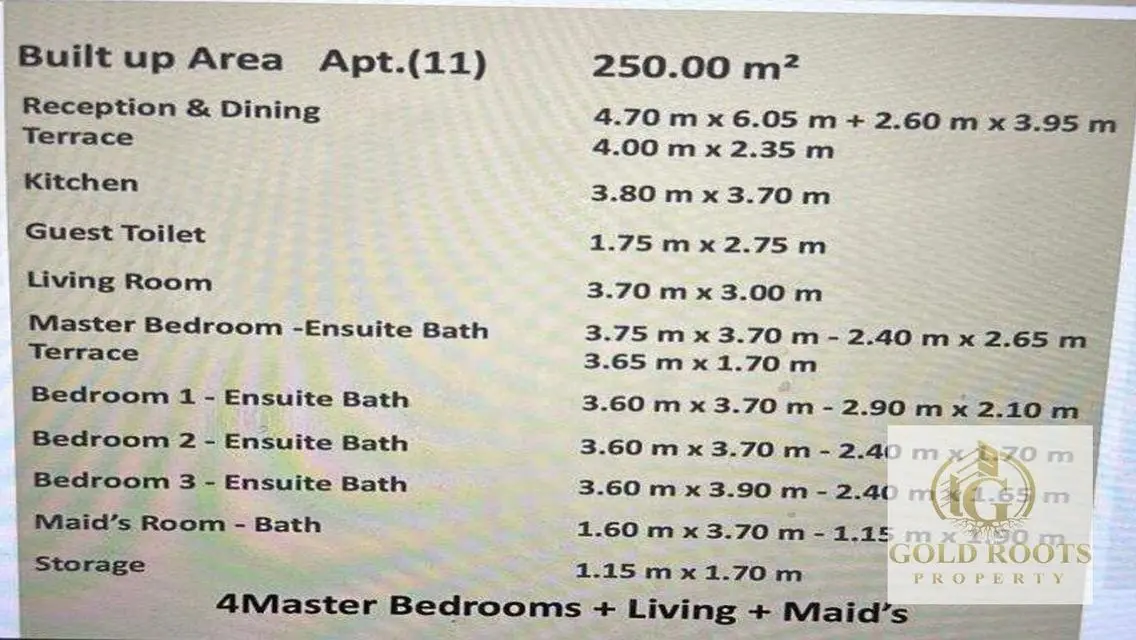 Luxury Apartment for Sale with Maid's Room