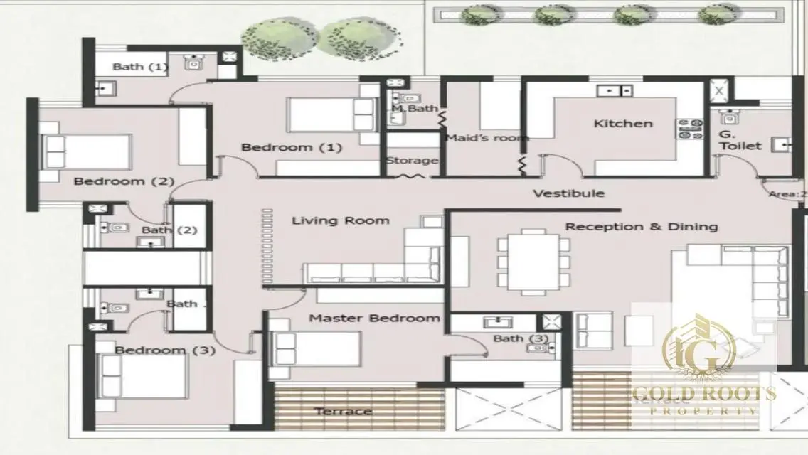 Luxury Apartment for Sale with Maid's Room