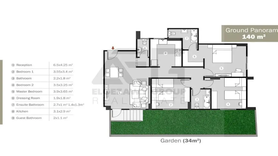 Luxury Apartment with Spacious Area in Quiet Neighborhood