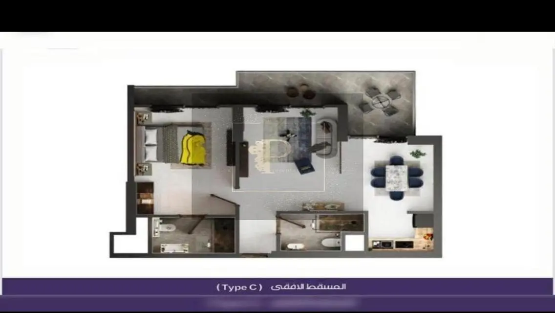Luxury Two-Bedroom Apartment for Sale with Balcony and Communal Pool