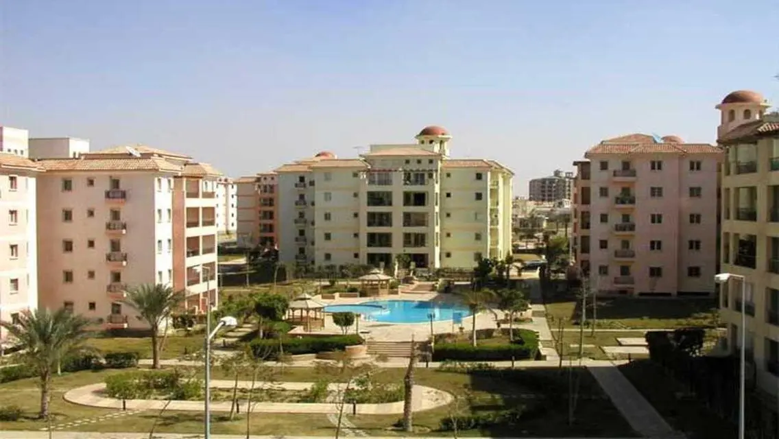 Finished Apartment With Kitchen Cabinets-Pool View