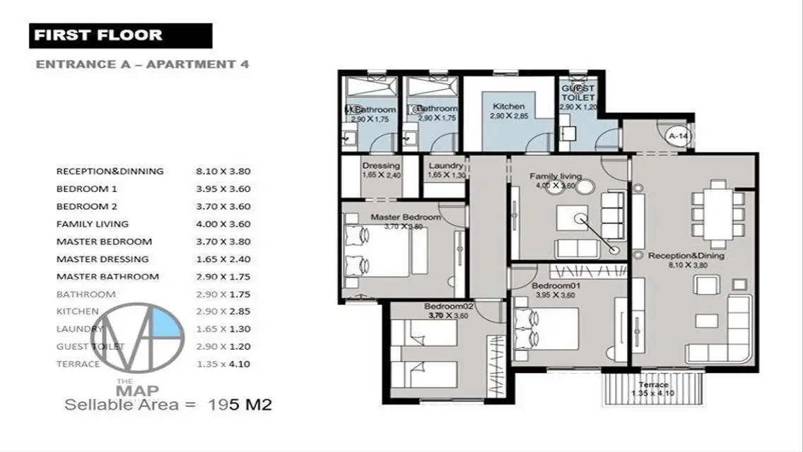 Luxurious Apartment with Spacious Views
