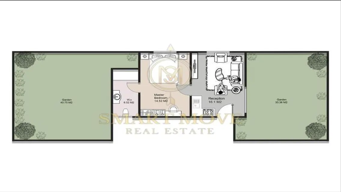 Luxury Apartment with Balcony and Security Guard