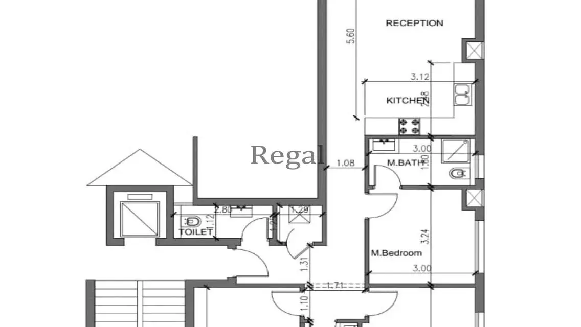 Luxury 3-Bedroom Apartment with Lake View