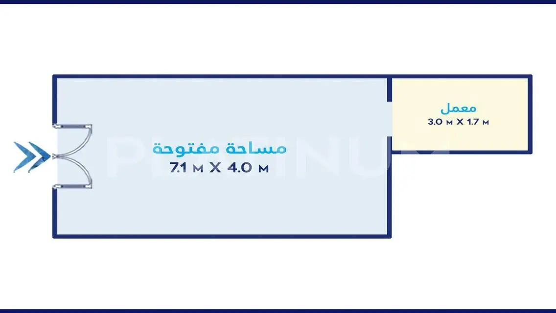 وحدة جديدة للبيع بمساحة 60 متر