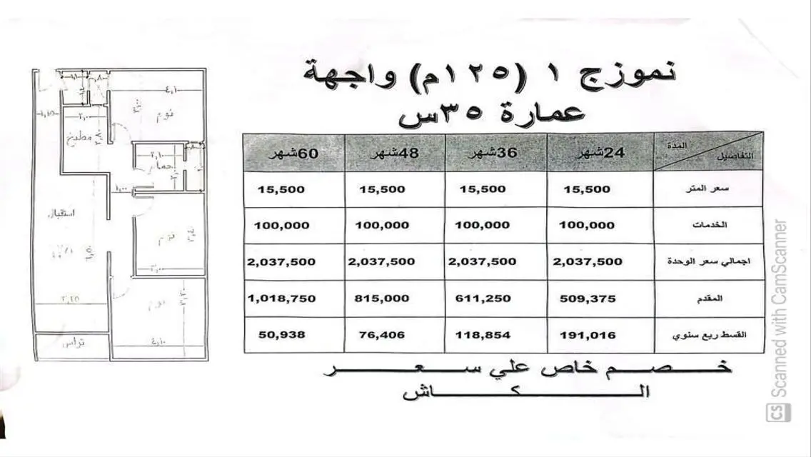 شقة فاخرة للبيع في موقع مميز