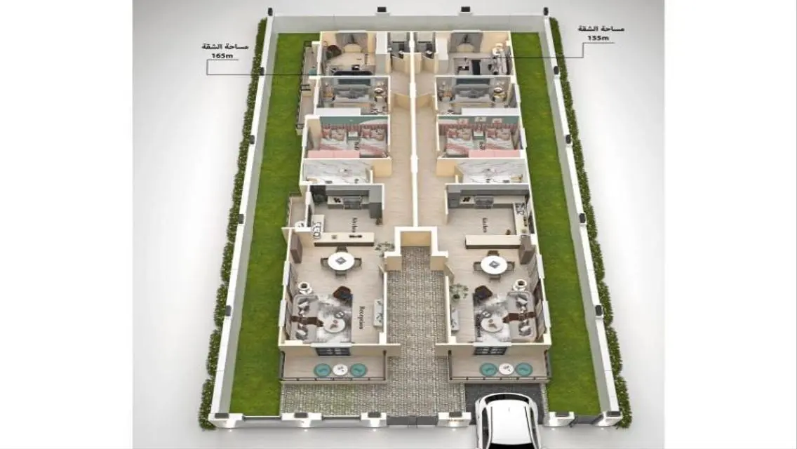 Luxury Apartment with Private Garden and Pool