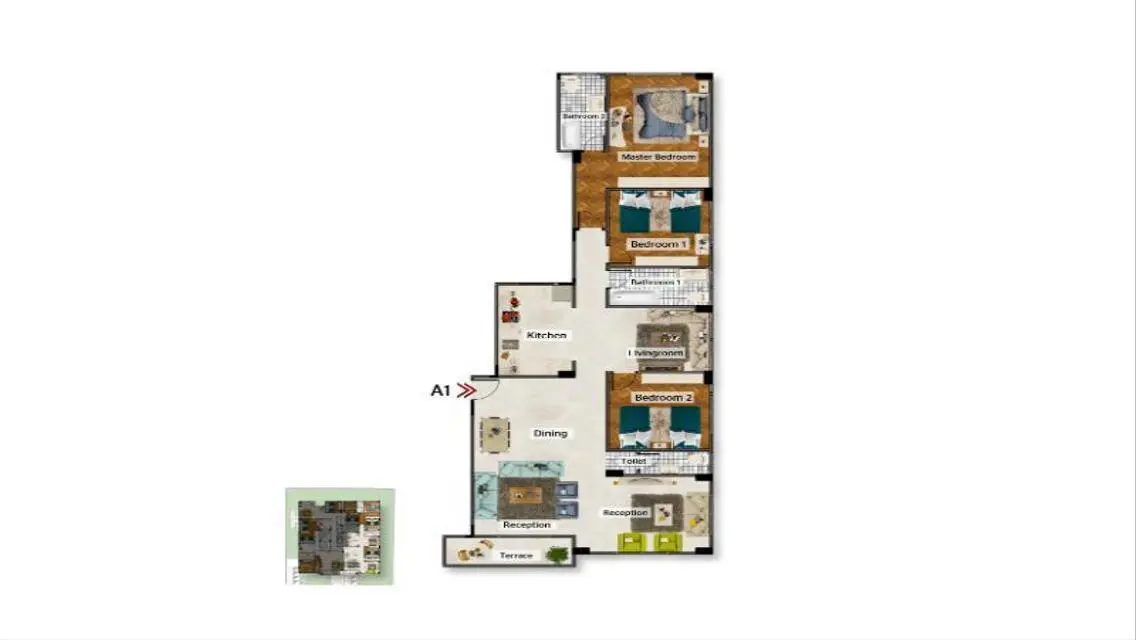 Luxury Apartment in Prime Location - 135 Meters