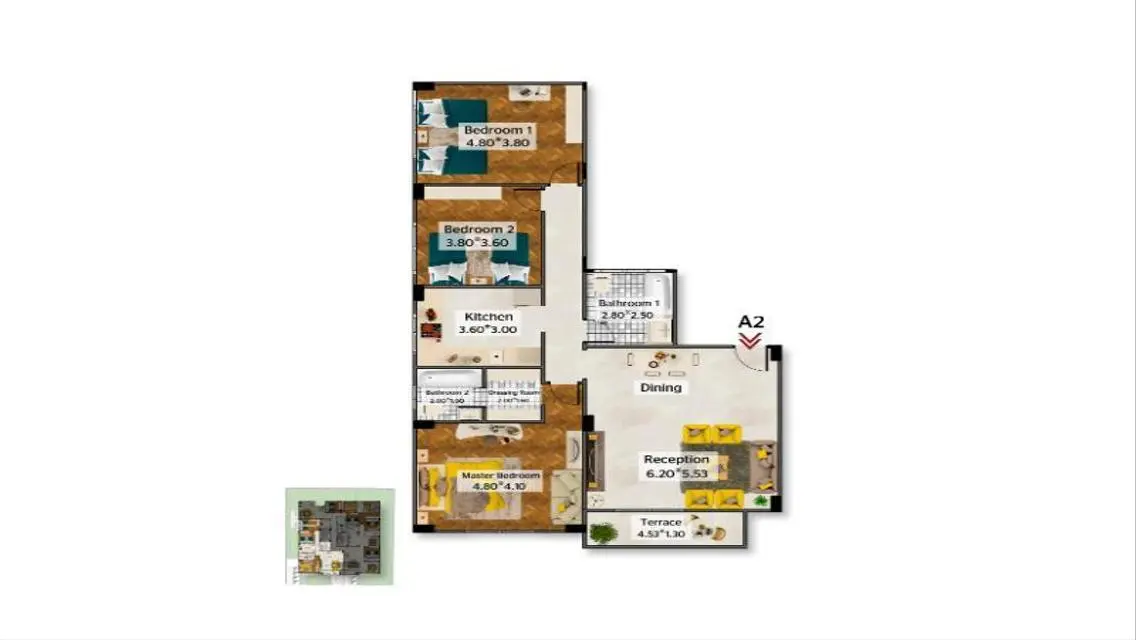Luxury Apartment in Prime Location - 135 Meters