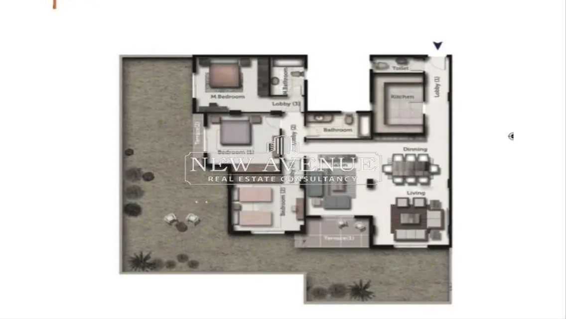 Luxury Apartment with Balcony and Private Garden for Sale