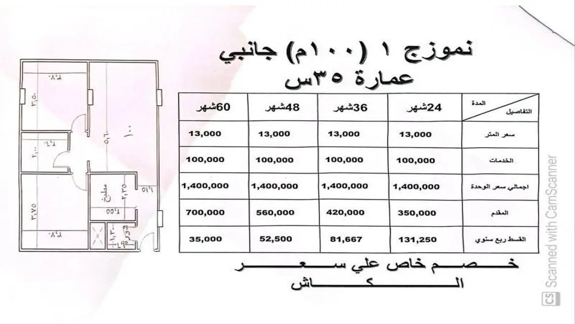 شقة 5 غرف بتصميم عصري وإطلالة رائعة