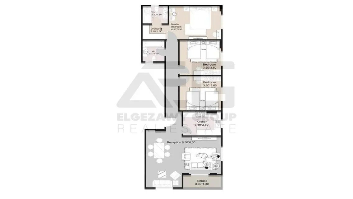 Luxury Apartment 158 Square Meters