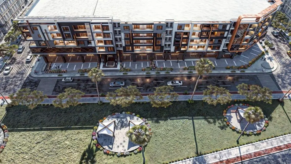 Luxury Apartment with Balcony and Pool Overlooking Lakes