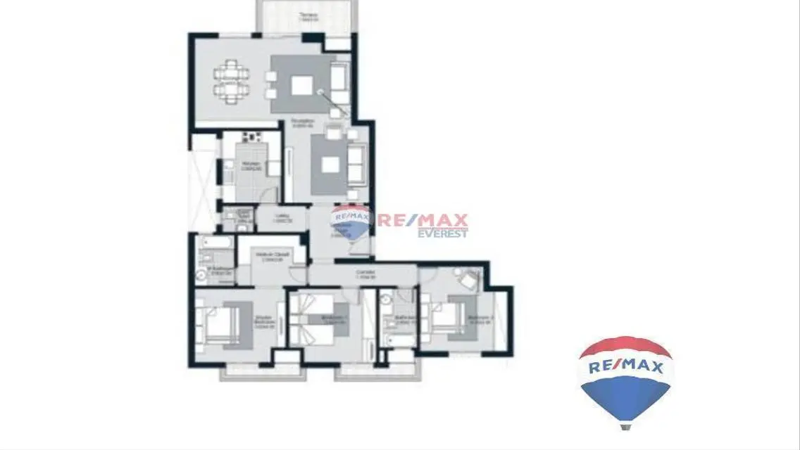 Luxury Apartment with Study Room in the Heart of the City