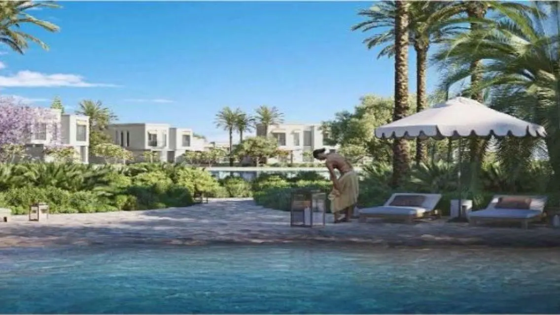 Villa Soul Emaar First row on cascading lagoon