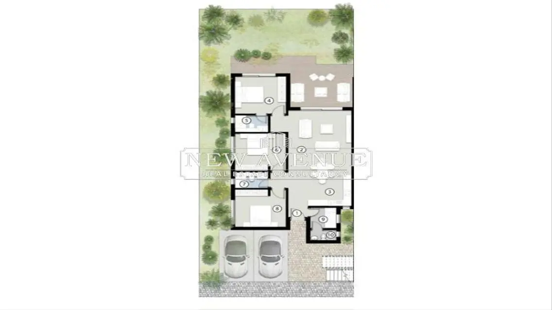 Luxury Apartment Overlooking a Landmark with Private Garden