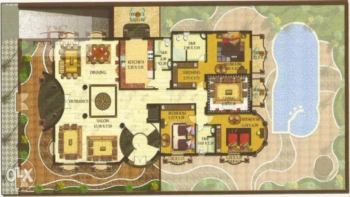 For sale Standalone villa semi-finished 1350m