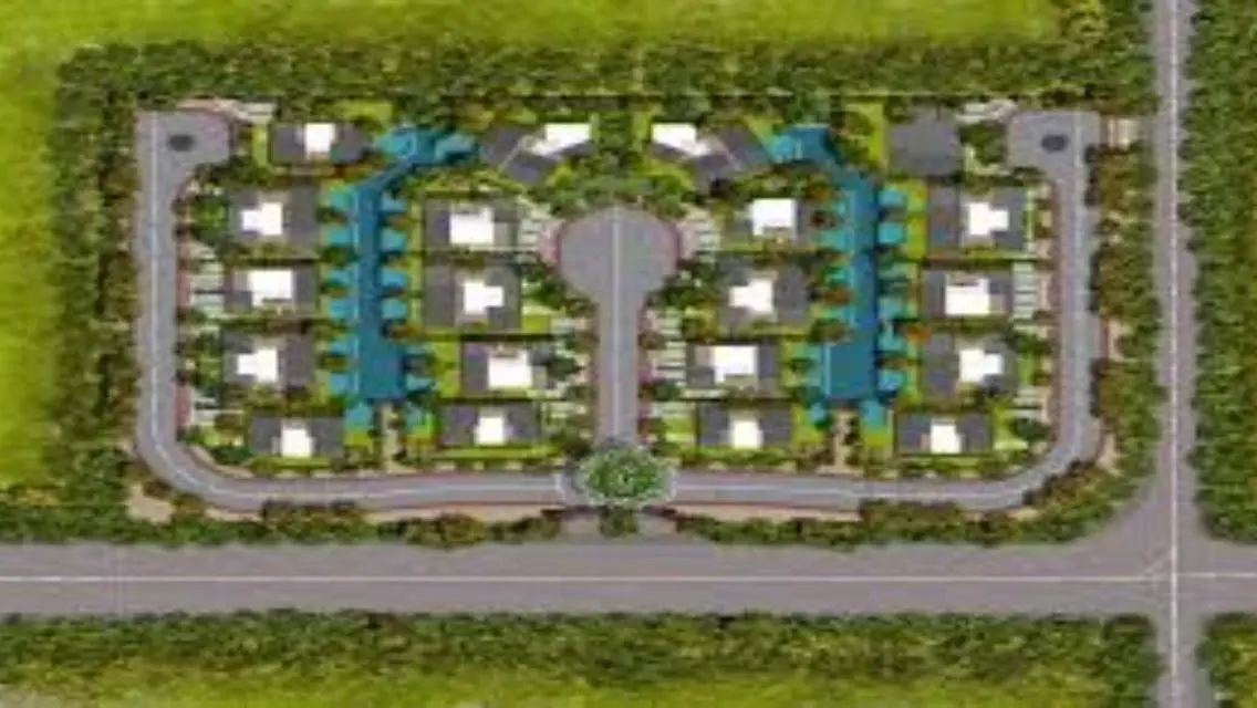 Twin house 226 m in a compound on the middle road