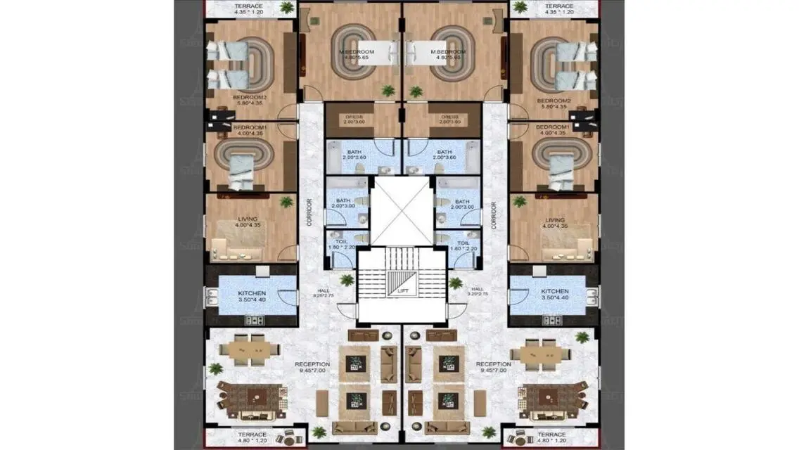 Apartment in Beit Al Watan buildings 251 m