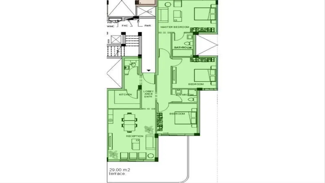 شقه للبيع 175م كاملة التشطيبWhite residence التجمع
