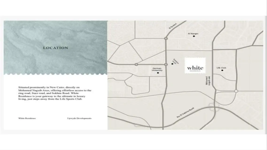 شقه للبيع 175م كاملة التشطيبWhite residence التجمع