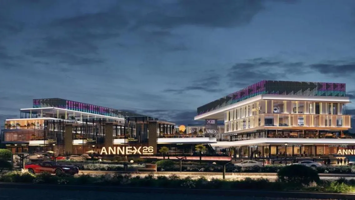 كافيه مساحته ٦٠.٨+١٤خارجي  في annex26