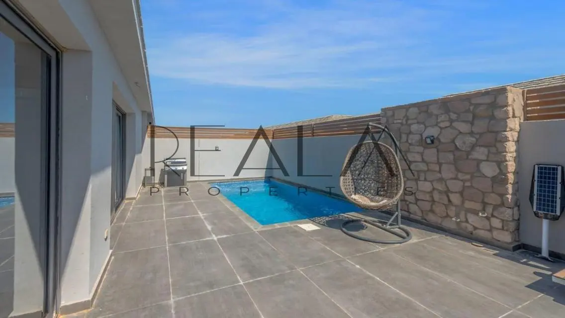 fully furnished apartment with private pool