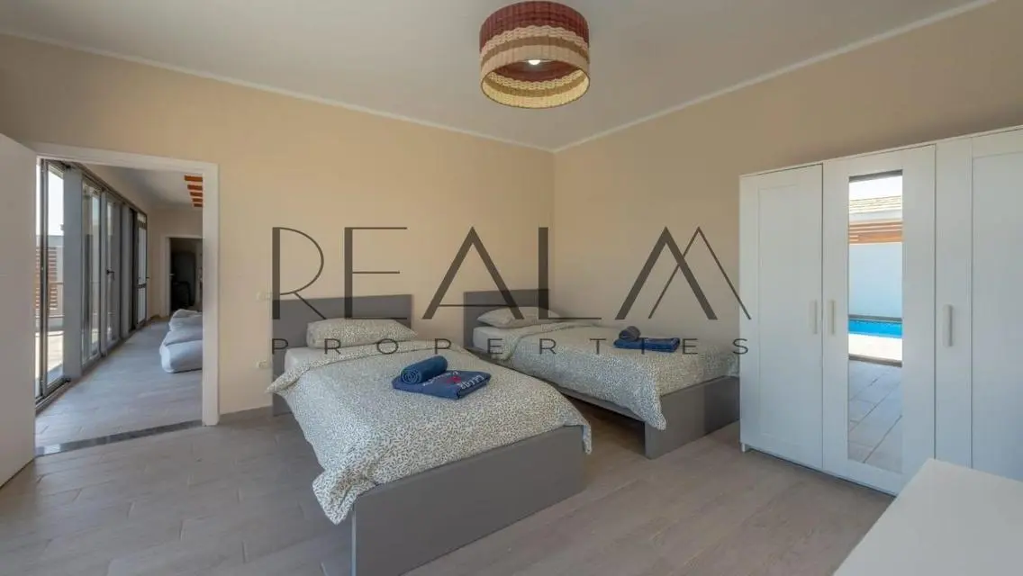 fully furnished apartment with private pool