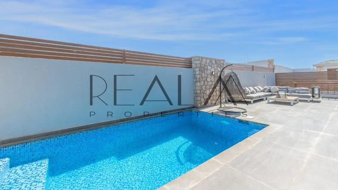 fully furnished apartment with private pool