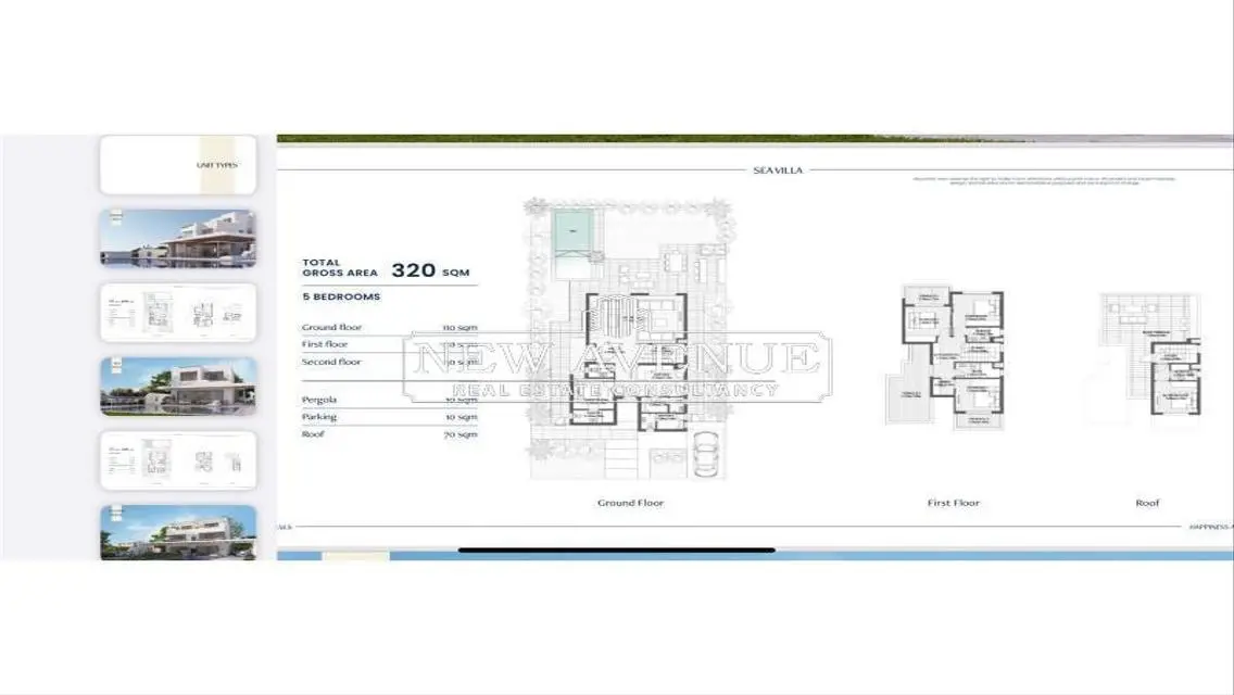 villa full sea view from garden - installments