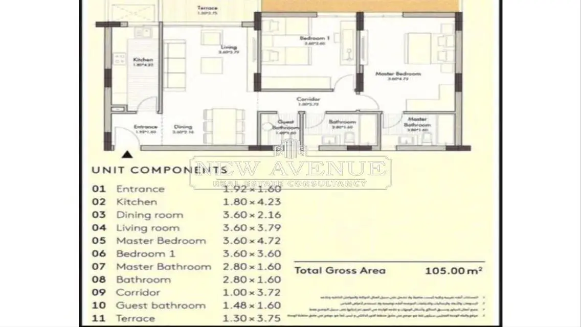 Apartment  Finished with AC with installments