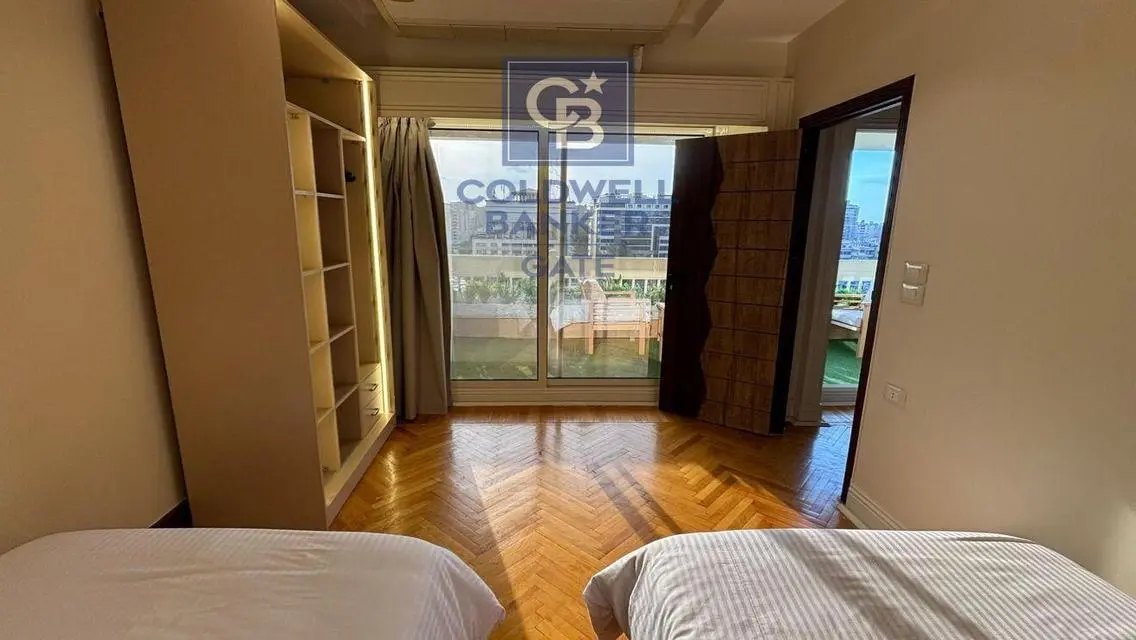 Furnished apartment on the Nile in Zamalek for ren