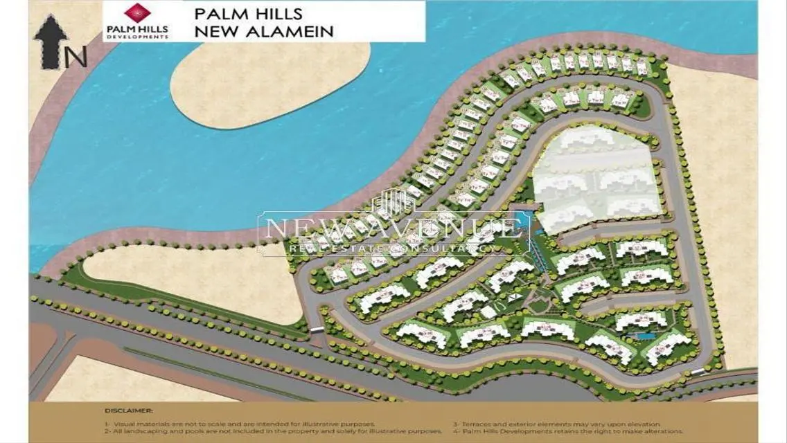 Ground Apartment with garden in Palm Hills Al Alamein