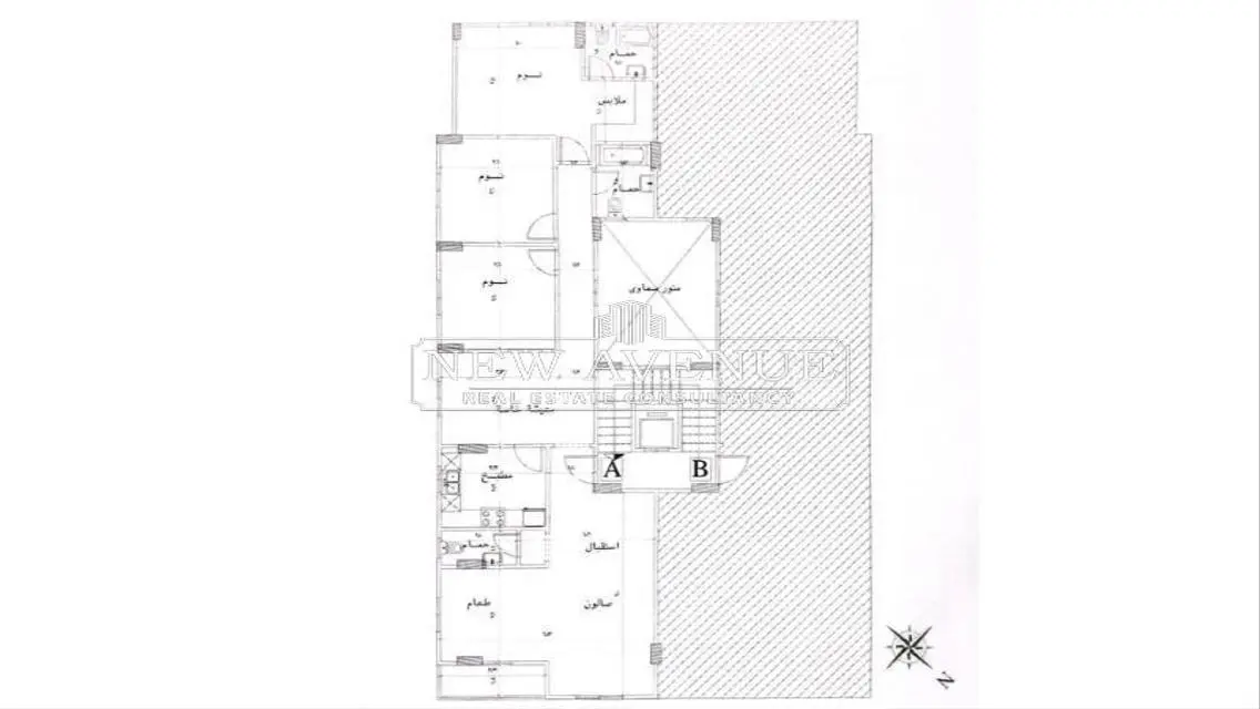 Semi-finished 3 beds Apartment in Andalus New Cairo