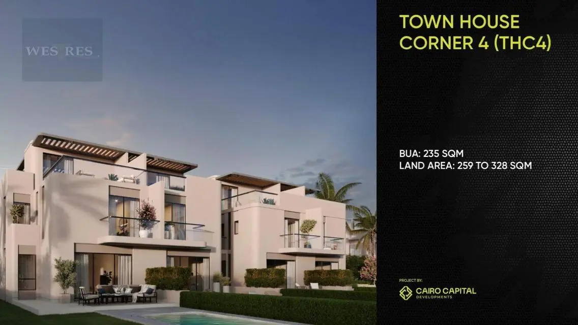 Town house with 0% D.P and up to 9 yrs installment