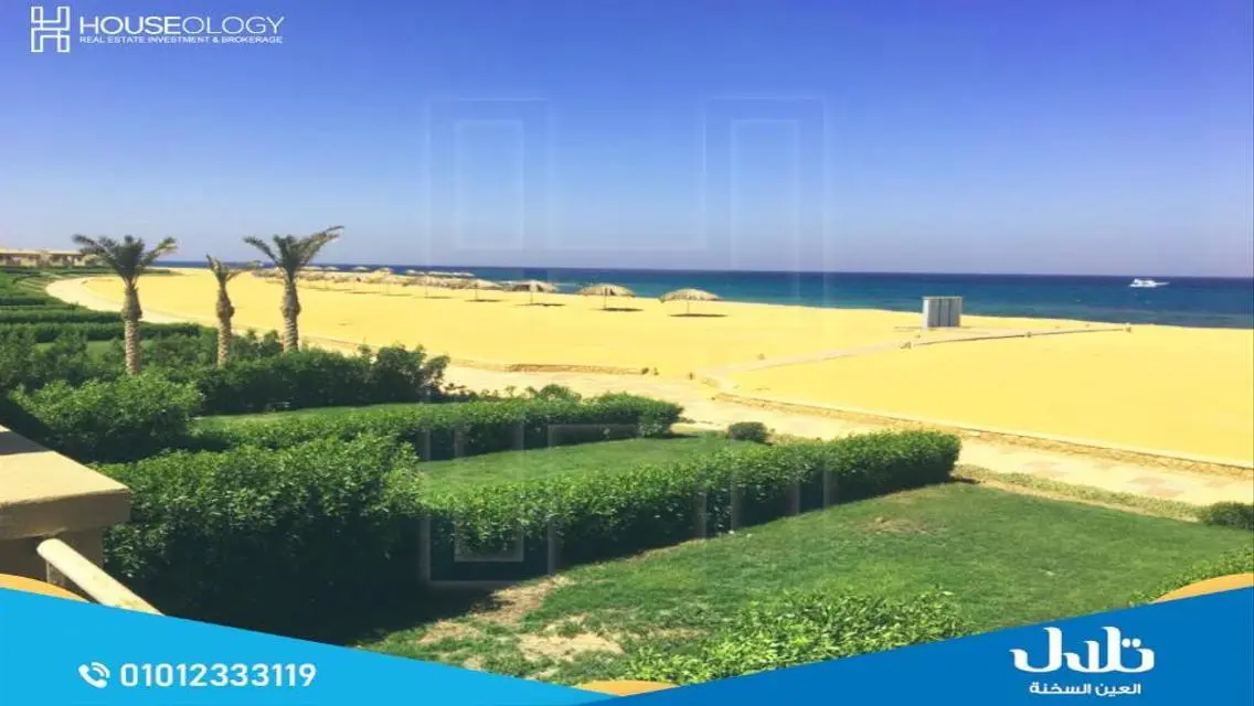 توين هاوس مفروش بالكامل في تلال السخنه موقع مميز