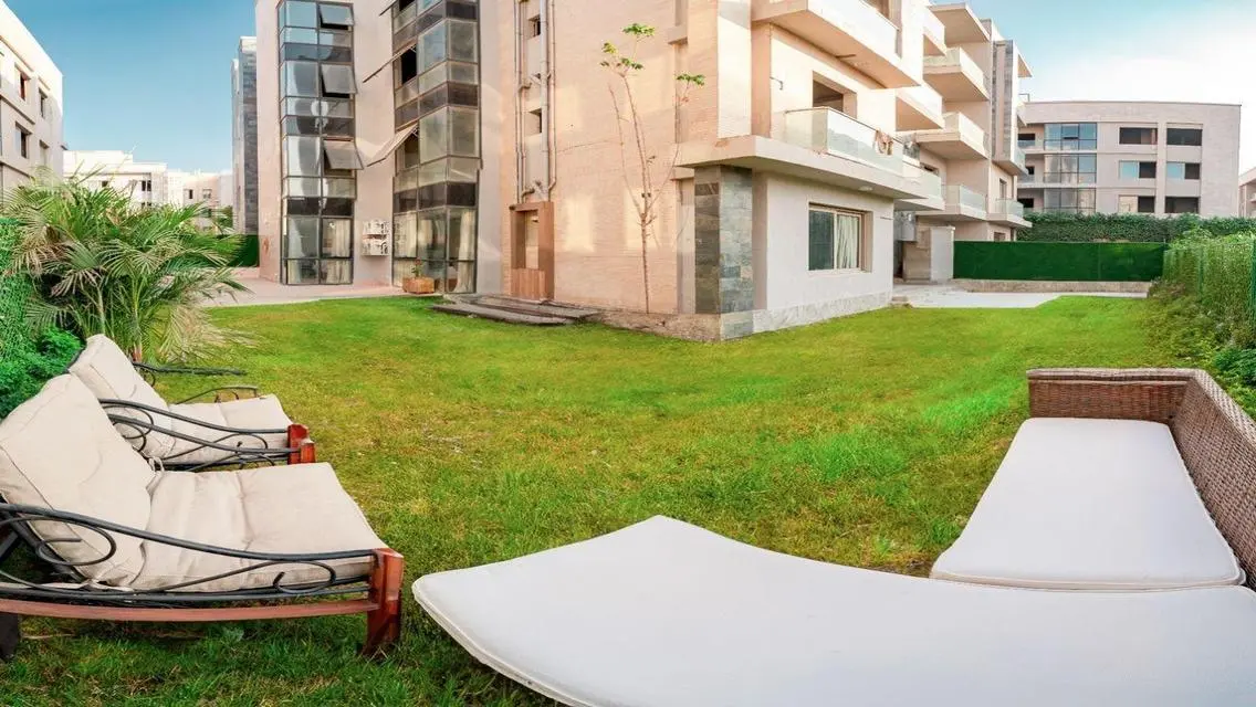 Stunning 3-Bedroom Apartment with Private Garden and Shared Pool