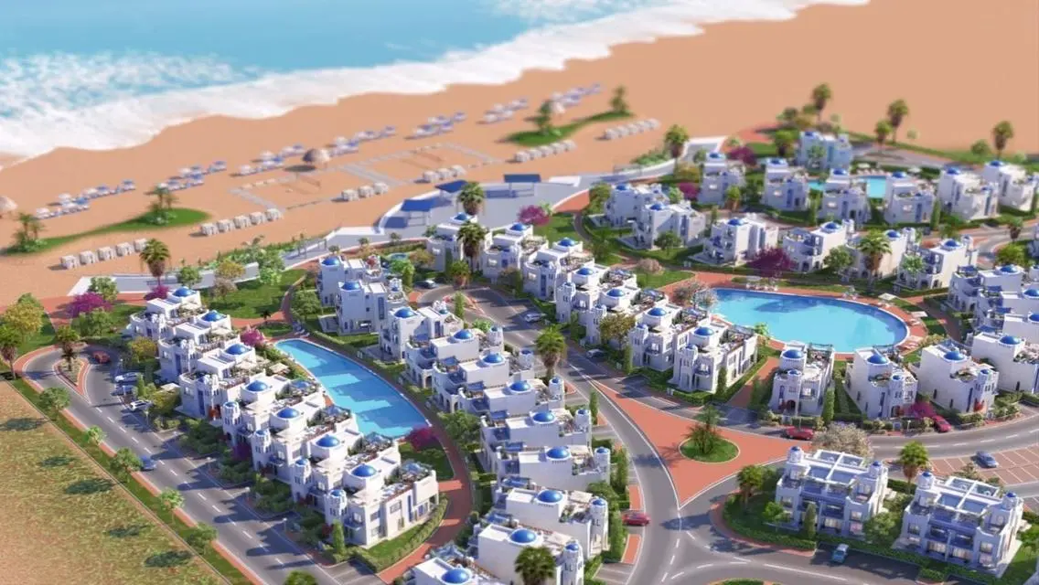 توأم شاليه فاخر بمسبح شامبلي وحراس أمن