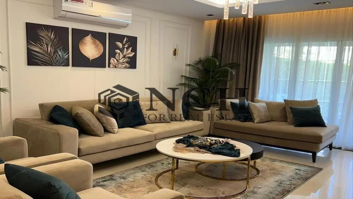 اي فيلا جاردن 278متر للإيجار مفروشة بالكامل مودرن