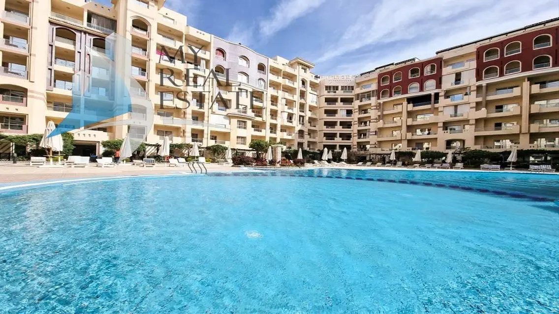 Furnished pool view 1 bedroom apartment