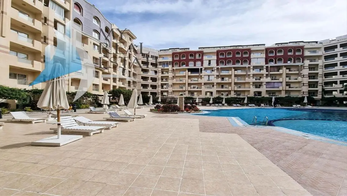 Furnished pool view 1 bedroom apartment